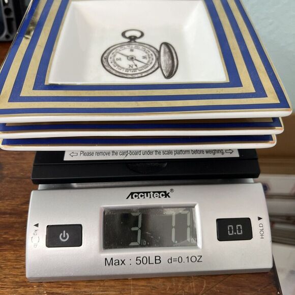 C Wonder Set Of 3 Trinket Dish Nautical Beach House Candy Dish 6.5” - Picture 11 of 12